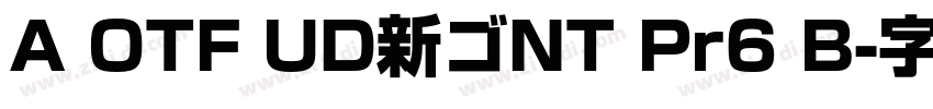 A OTF UD新ゴNT Pr6 B字体转换